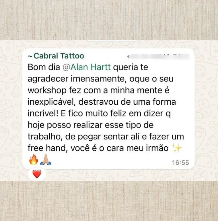 Depoimento de aluno