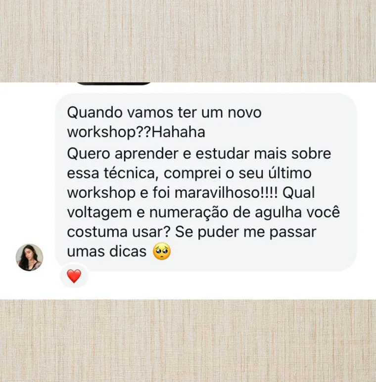Depoimento de aluno